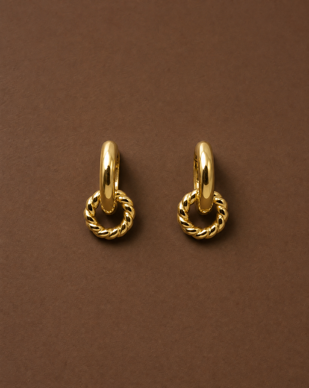 SINULID DOUBLE HOOP EARRINGS